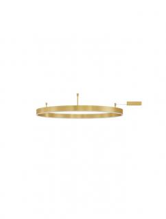 9063606 Plafoniera Nova Luce MOTIF LED 60W 4552lm 3000K Aluminium  Acrylic Brass Gold Dimabil Triac IP20