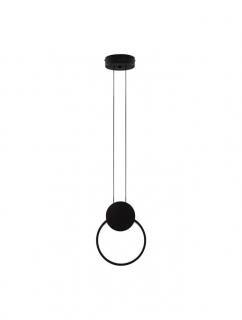 9080131 Pendul Nova Luce WIRO LED 11W 770lm 3000K Aluminium  Acrylic Sandy Black Nedimabil IP20
