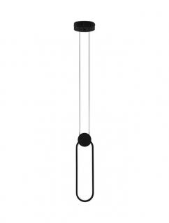 9080132 Pendul Nova Luce WIRO LED 11W 770lm 3000K Aluminium  Acrylic Sandy Black Nedimabil IP20