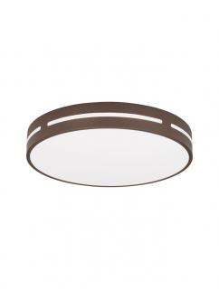 9081212 Plafoniera Nova Luce WHEEL LED 30W 1825lm 3000K Aluminium  Acrylic Coffee Brown Nedimabil IP20