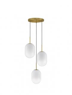 9092820 Pendul Nova Luce CHRYSI E14 3x5W   Metal Brass Gold  IP20