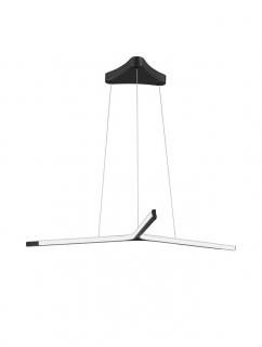 9100145 Lustra Nova Luce ODERICK LED 45W 2080lm 3000K IP20 Aluminiu Acril Sandy Black