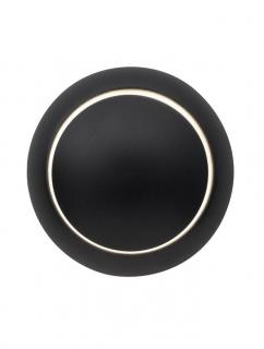 910162 Aplica Nova Luce ODIN LED 5W 247lm 3000K Aluminium Black Nedimabil IP20