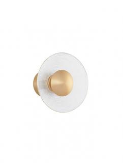 9118528 Aplica Nova Luce ESIL LED 8W 536lm 3000K Aluminium  Glass Gold Nedimabil IP20