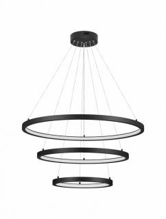 9172867 Lustra Nova Luce EMPATIA LED 108W 2245lm 3000K Aluminium  Acrylic Sandy Black Dimabil Triac IP20