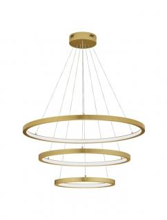 9172869 Lustra Nova Luce EMPATIA LED 108W 2245lm 3000K Aluminium  Acrylic Brass Gold Dimabil Triac IP20