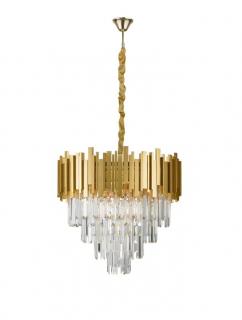 9181200 Candelabru Nova Luce GRANE E14 8x5W lm  IP20 Metal Crystal Gold