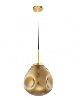 9190403 Lustra Nova Luce LAVA E27 1x12W IP20 Gold Metal Glass Gold