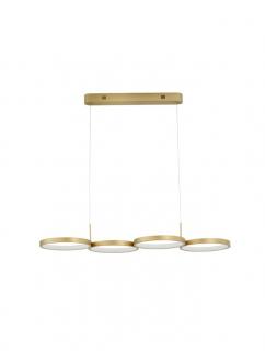 9248118 Lustra Nova Luce MAGNUS LED 41W 2300lm 3000K Aluminium  Acrylic Brass Gold Dimabil Triac IP20