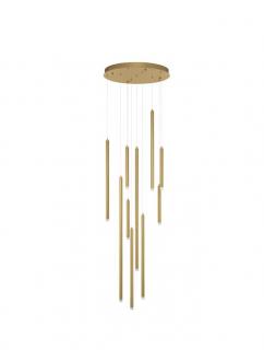 9287940 Candelabru Nova Luce TRIMLE LED 26W 1861lm 3000K  Aluminium  Acrylic Sandy Gold Dimabil Triac IP20
