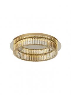 9333080 Plafoniera Nova Luce AURELIA LED 41W 2505lm 3500K Metal  Crystal Gold Dimabil Triac IP20