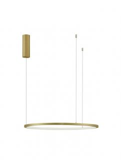 9345602 Lustra Nova Luce TARQUIN LED 37W 1274lm 3000K Aluminium  Acrylic Brass Gold Dimabil Triac IP20