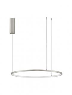 9345603 Lustra Nova Luce TARQUIN LED 37W 1274lm 3000K Aluminium  Acrylic Brushed Champagne Silver Dimabil Triac IP20