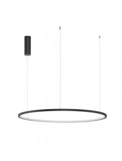 9345605 Lustra Nova Luce TARQUIN LED 46W 1708lm 3000K Aluminium  Acrylic Sandy Black Dimabil Triac IP20