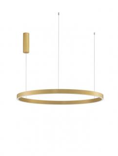 9345669 Lustra Nova Luce ELOWEN LED 106W 4899lm 3000K Aluminium  Acrylic Brushed Gold Dimabil Triac IP20