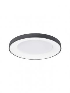 9353851 Plafoniera Nova Luce RANDO THIN LED 50W 2864lm 4000K Aluminium  Acrylic Sandy Black Dimabil Triac IP20