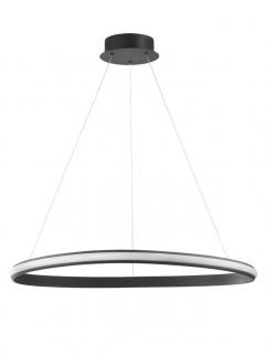 9357064 Lustra Nova Luce ARIES LED 32W 1770lm 3000K IP20 Aluminiu  Acril Sandy Black NOVALUCE