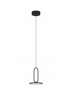 9501208 Pendul Nova Luce GEA LED 12W 840lm 3000K Aluminium  Acrylic Sandy Black Nedimabil IP20