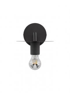 9501232 Aplica Nova Luce ROYAL E27 1x12W   Metal Black  IP20