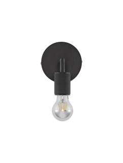 9501233 Aplica Nova Luce ROYAL E27 1x12W   Metal Black  IP20