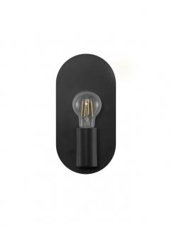 9501245 Aplica Nova Luce ROYAL E27 1x12W   Metal Black  IP20