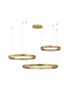 9530217 Lustra Nova Luce MOTIF LED 140W 7840lm 2700K - 6000K  Aluminium  Acrylic Brass Gold Dimabil CCT IP20
