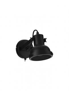 9624102 Aplica Nova Luce RUVI E14 1X5W   Metal Matt Black  IP20