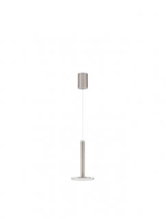 9695227 Pendul Nova Luce PALENCIA LED 10W 517lm 3000K Metal Satin Nickel Nedimabil IP20