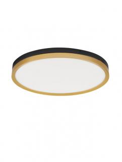 9695237 Plafoniera Nova Luce CANTRIA LED 38W 2198lm 3000K Metal  Acrylic  Black Brass Gold Nedimabil IP20