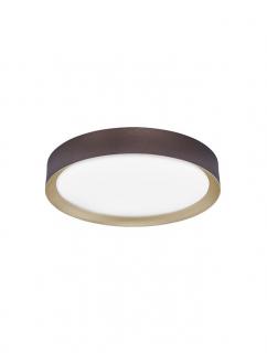 9818451 Plafoniera Nova Luce LUTON LED 47W 3525lm 3000K Aluminium Coffee Brown Nedimabil IP20