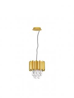 9824071 Lustra Nova Luce MAGNOLIA E14 1x5W   Aluminium  Crystal Gold  IP20