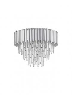 9824072 Plafoniera Nova Luce MAGNOLIA E14 6x5W   Aluminium  Crystal Chrome  IP20