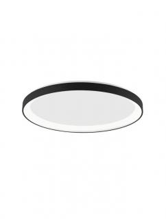 9853676 Plafoniera Nova Luce PERTINO LED 50W 3134lm 3000K Aluminium  Acrylic Sandy Black Dimabil Triac IP20