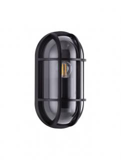 Aplica exterior Nova Luce AMEL 9030578 E27 1x12W    Sandy Black Die-Casting Aluminium  Clear Polycarbonate   IP65