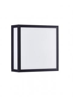 Aplica exterior Nova Luce ASTRAL 9030630 LED 16W 3000K 948lm Sandy Black Die-Casting Aluminium  Clear Glass   IP65