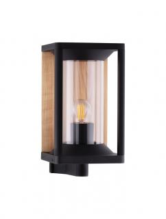 Aplica exterior Nova Luce PACIFIC 9030601 E27 1x12W    Sandy Black Die-Casting Aluminium  Clear Polycarbonate   IP65