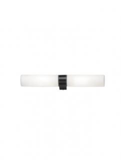 Aplica Nova Luce CORB E14 2x5W   Sandy Black Aluminium  Opal Glass  IP20