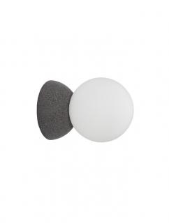 Aplica Nova Luce ZERO 9577012 Gray Concrete  Opal Glass G9 1x5W   IP20
