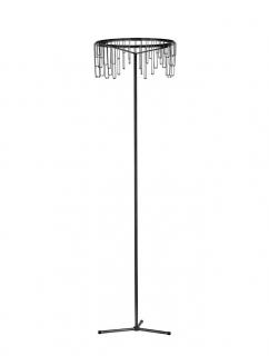 Lampadar Nova Luce STELLAR 9186983 LED 17W 3000K 1258lm Touch Dimmable Black Chrome Copper Metal IP20