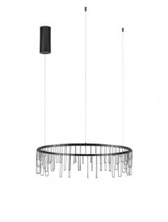 Lustra Nova Luce STELLAR 9186975 LED 25W 3000K 1875lm Black Chrome Copper  Triac Dimmable IP20