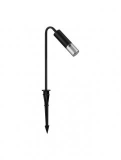 Stalp exterior Nova Luce AETHER 9030850 LED 5W 3000K 71lm Sandy Black Aluminium  Smoking Glass  IP65