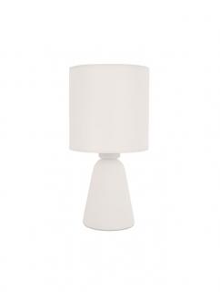 Veioza Nova Luce ZERO 9577162 White Gypsum  White Fabric Shade  E14 1x5W   IP20