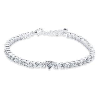 Bratara din Argint 925 model Tennis reglabila ,       Charming bracelet