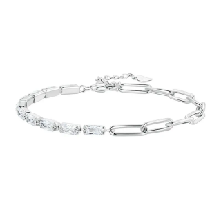 Bratara din Argint 925 reglabila 16 - 20 cm ,       Diamond Chain