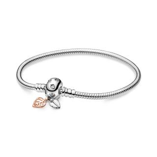 Bratara pentru Copii compatibila Pandora din Argint 925 ,       Leaves  Snake 16 cm