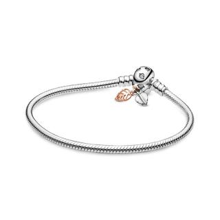 Bratara pentru talismane compatibile Pandora din Argint 925 - Leaves  Snake 20 cm