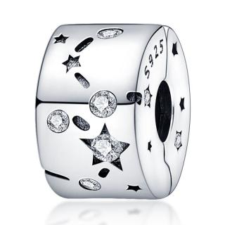 Clips pentru Bratari Pandora din Argint 925 ,       Moon and stars