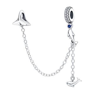 Lant de siguranta compatibil cu Pandora din Argint 925 ,       Dolphin Chain