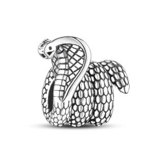 Talisman Argint 925, Charm compatibil Pandora ,       Cobra Snake
