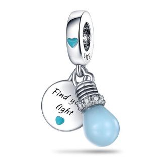 Talisman Argint 925, Charm compatibil Pandora ,       Find your light